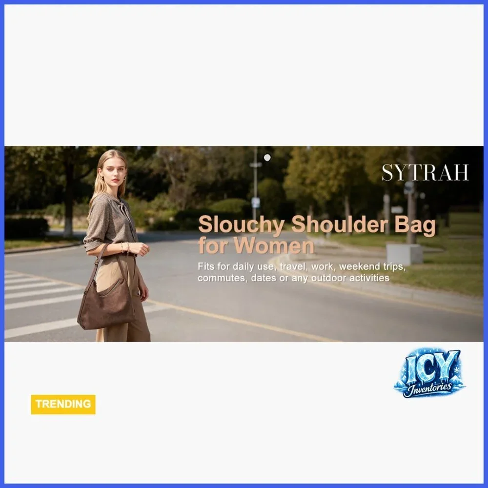 Faux Suede Slouchy Hobo Bag with Adjustable Strap and 5 Pockets